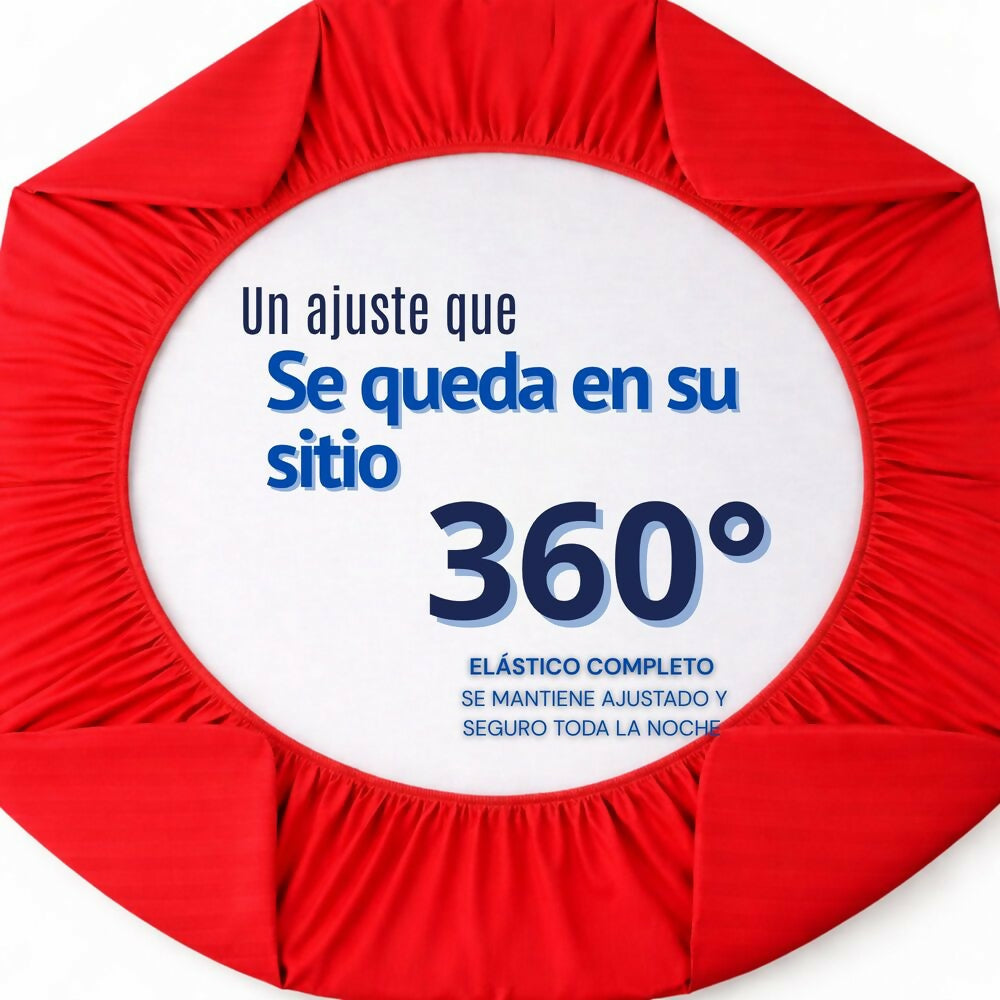 Juedo de sabanas king rojo