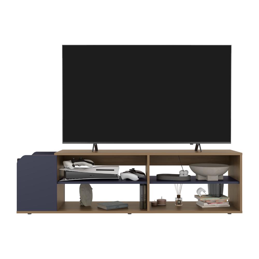 Mesa Para Tv Solene, Azul y Kronos Fresno, Para Televisor Hasta 60 Pulgadas