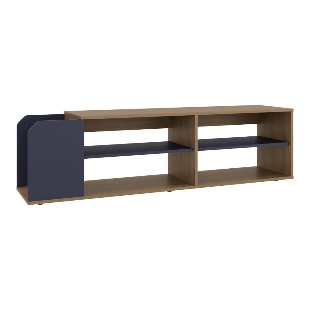 Mesa Para Tv Solene, Azul y Kronos Fresno, Para Televisor Hasta 60 Pulgadas