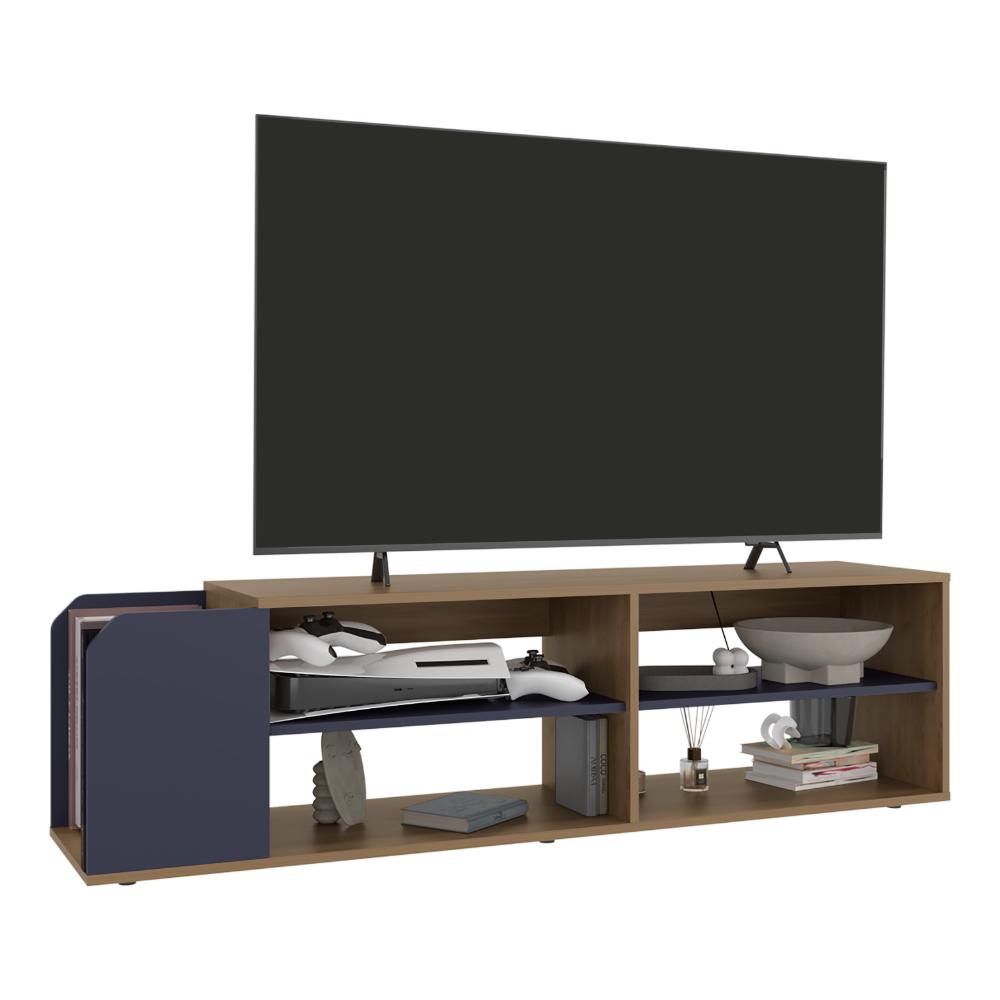 Mesa Para Tv Solene, Azul y Kronos Fresno, Para Televisor Hasta 60 Pulgadas