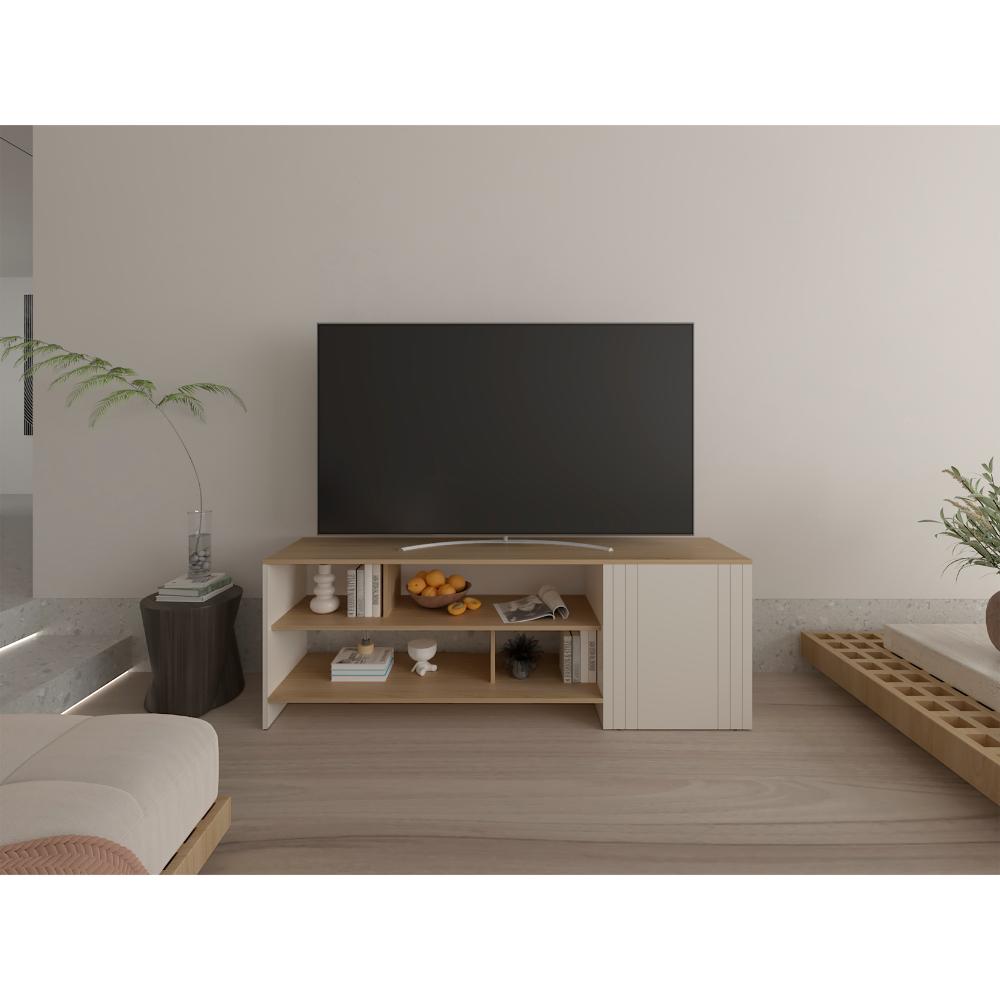 Mesa para TV Arion, Fresno Europeo y Capri, para Televisor Máximo 65"