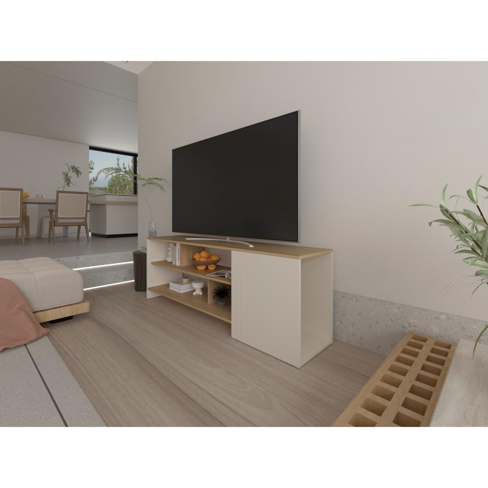 Mesa para TV Arion, Fresno Europeo y Capri, para Televisor Máximo 65"