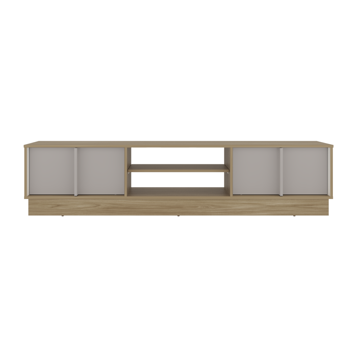 Mesa Para Tv Caobe, Fresno Europeo y Capri, Para Televisor de Hasta 75 Pulgadas con cuatro puertas
