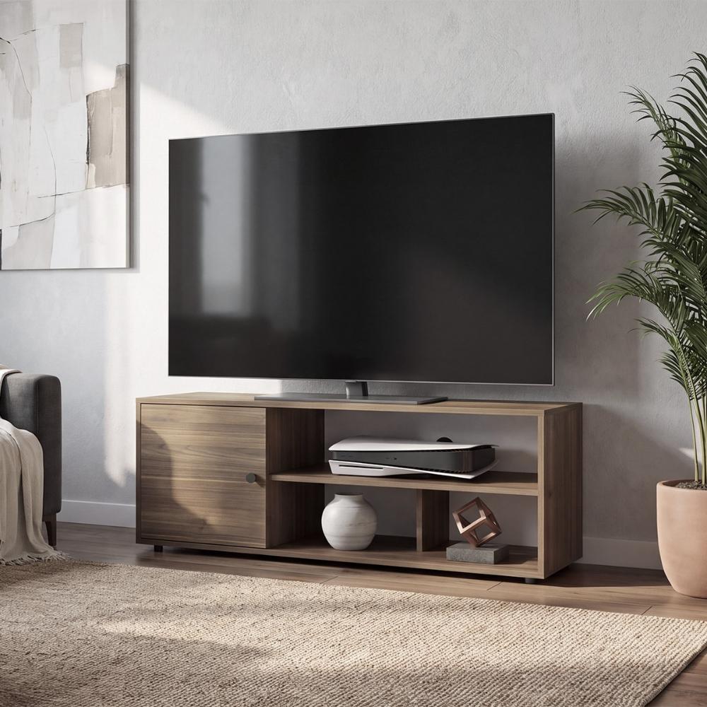 Mesa para TV Noah, Castaño y Blanco, para TV de hasta 55 Pulgadas
