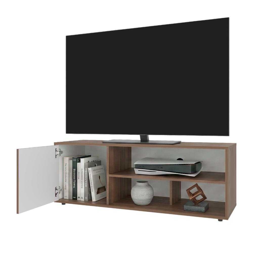 Mesa para TV Noah, Castaño y Blanco, para TV de hasta 55 Pulgadas