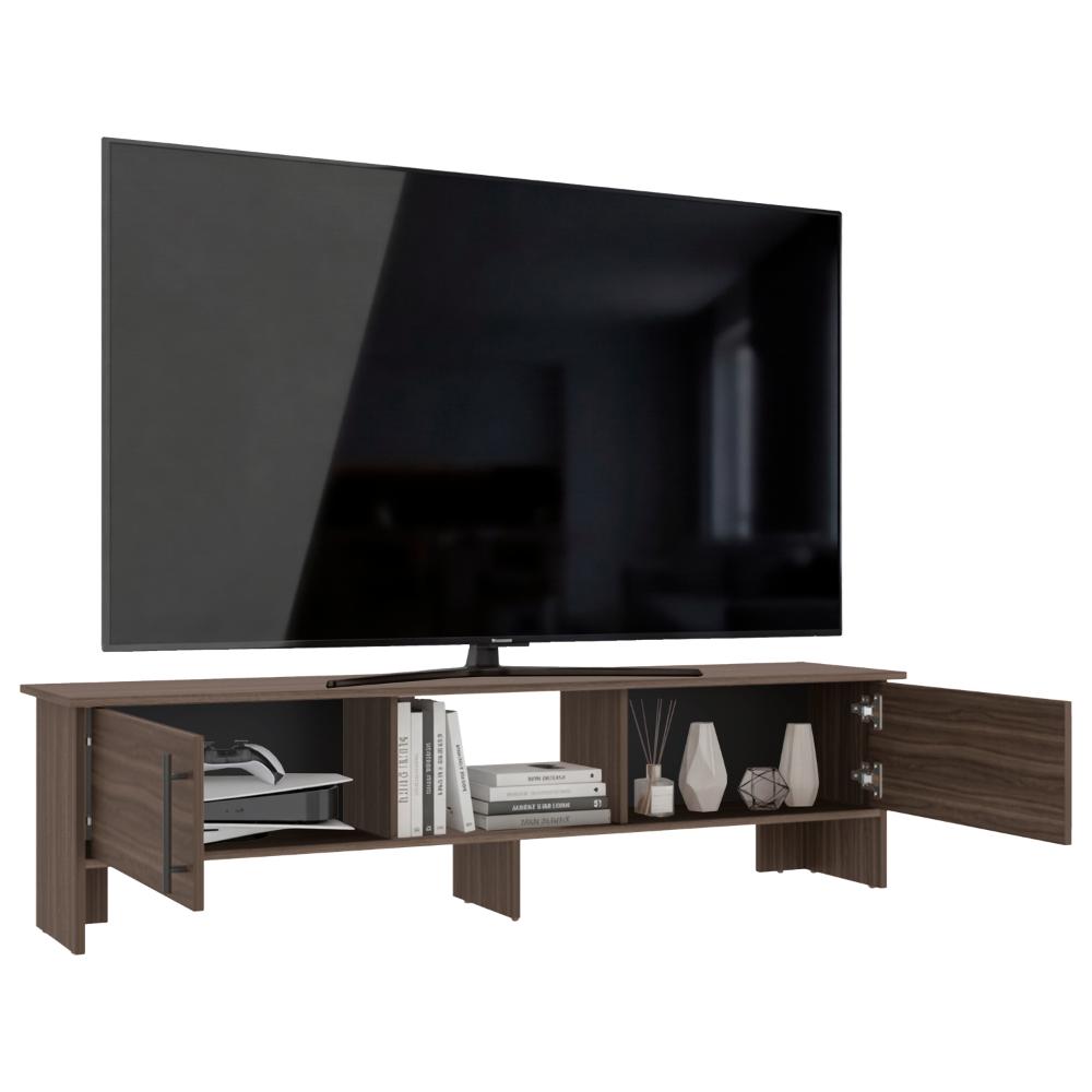 Mesa Para Tv Dago,Avellana, Para Televisor de Hasta 65 Pulgadas con dos puertas ZF