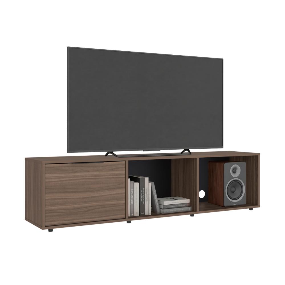 Mesa para TV Dorne, Avellana, con Puerta Abatible, para Televisor hasta 65"