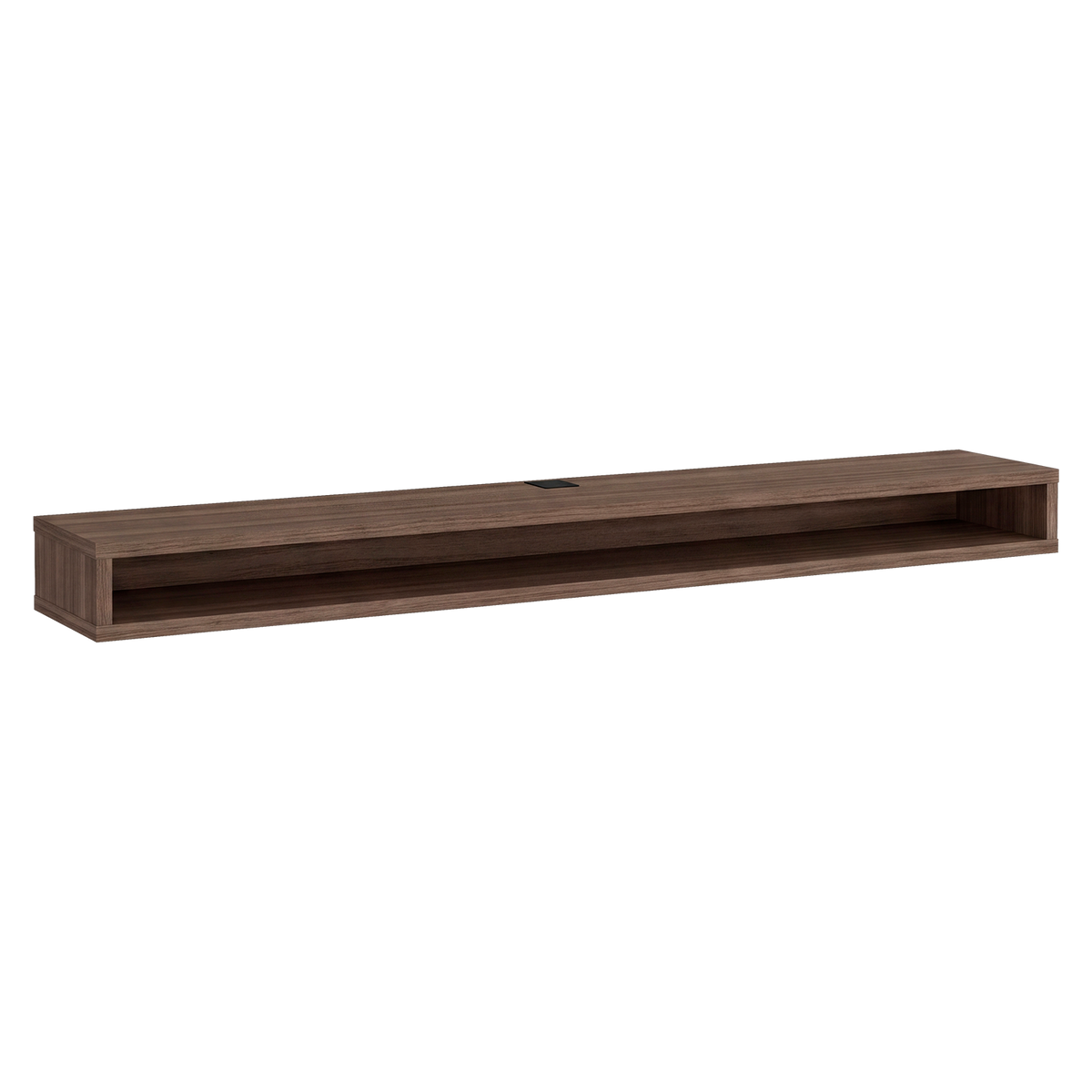 Mesa para TV Flotante Luft, Avellana, con un Diseño Contemporáneo