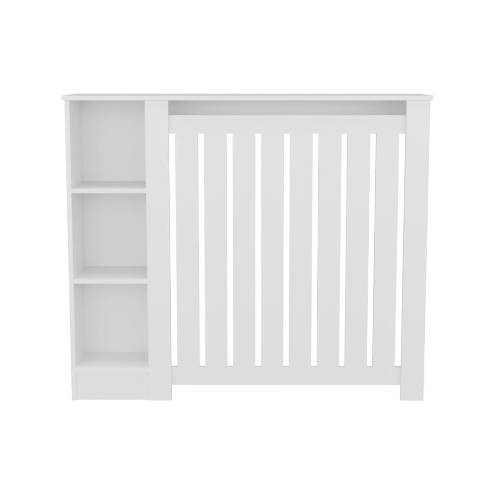 Cubierta para Radiador Joseph, Blanco Duqueza, Con espacios para objetos decorativos ZF