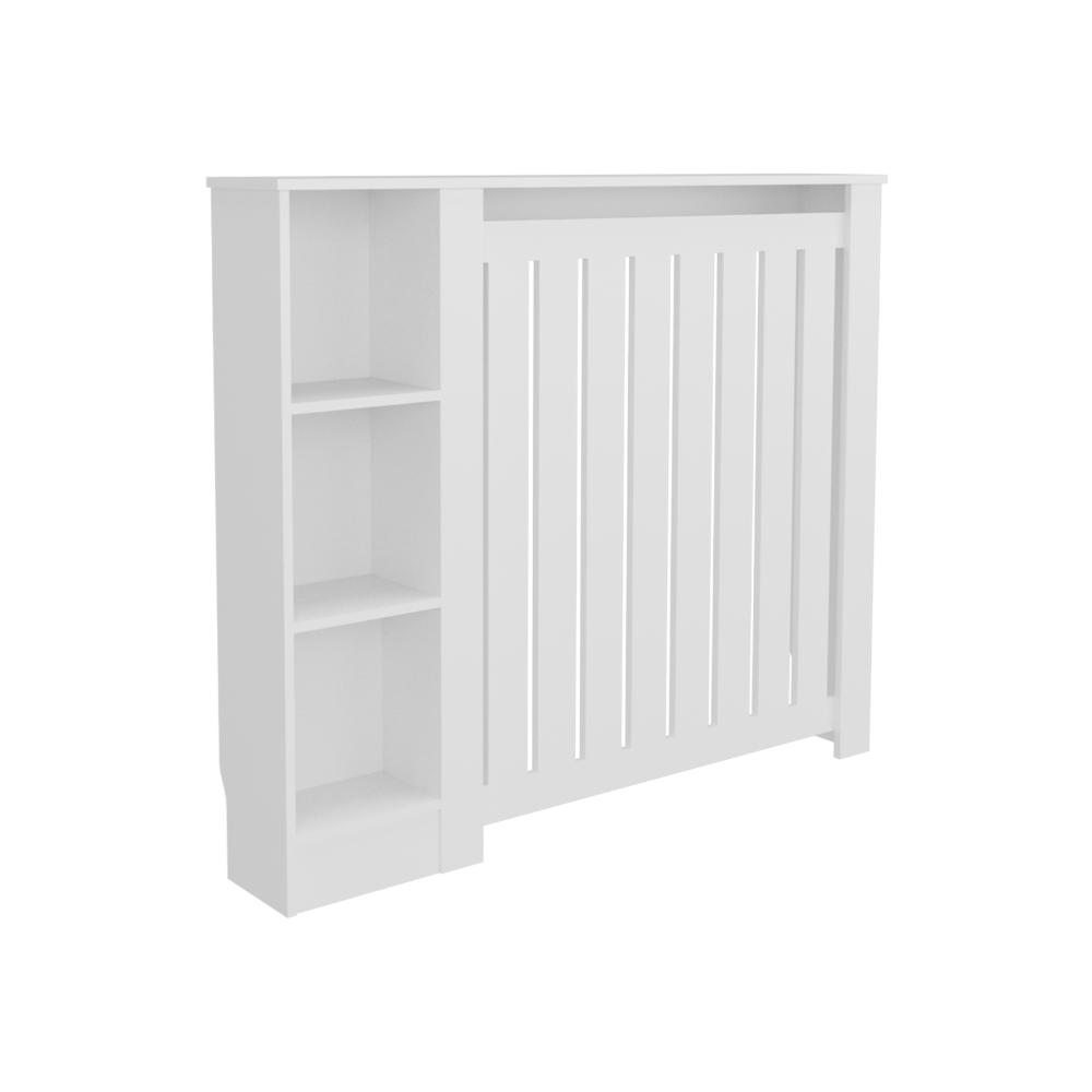 Cubierta para Radiador Joseph, Blanco Duqueza, Con espacios para objetos decorativos ZF