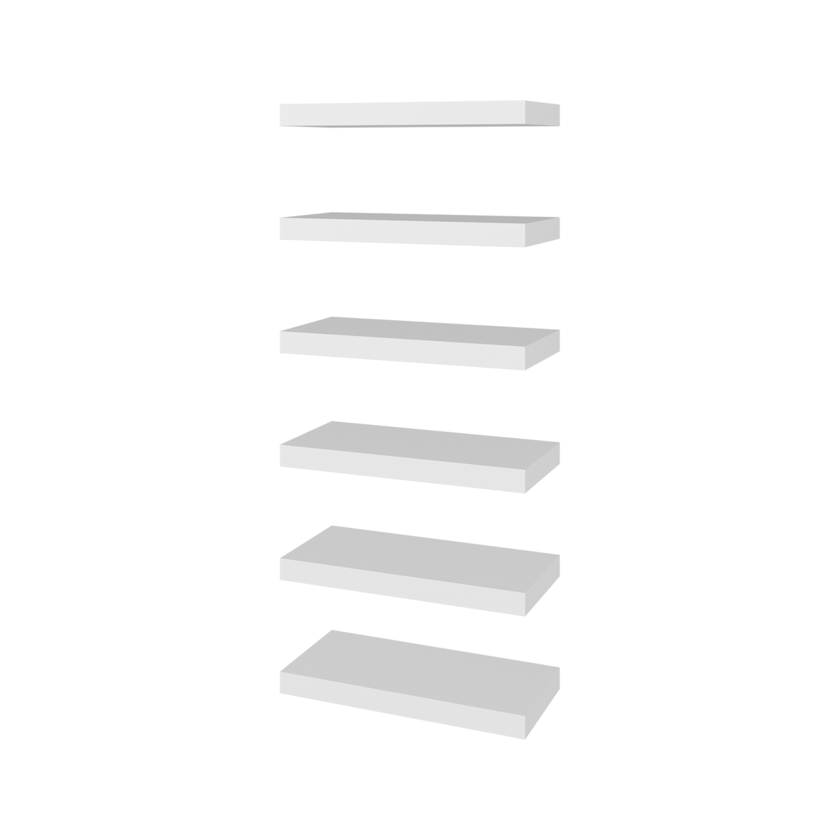 Repisa Flotante Lira X2, Blanco Duqueza, con Espacio para Ubicar Objetos ZF