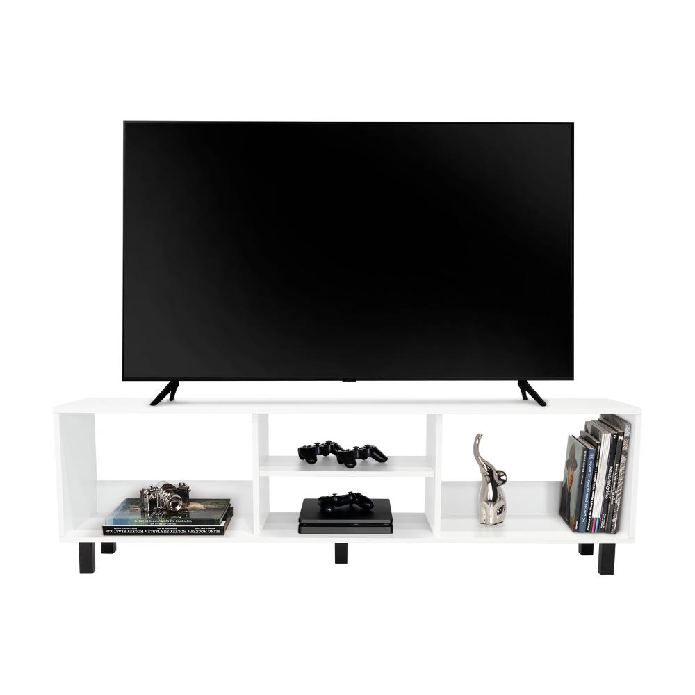 Mesa Para Tv Tunez, Blanco Duqueza, Para Televisor Hasta 70 Pulgadas