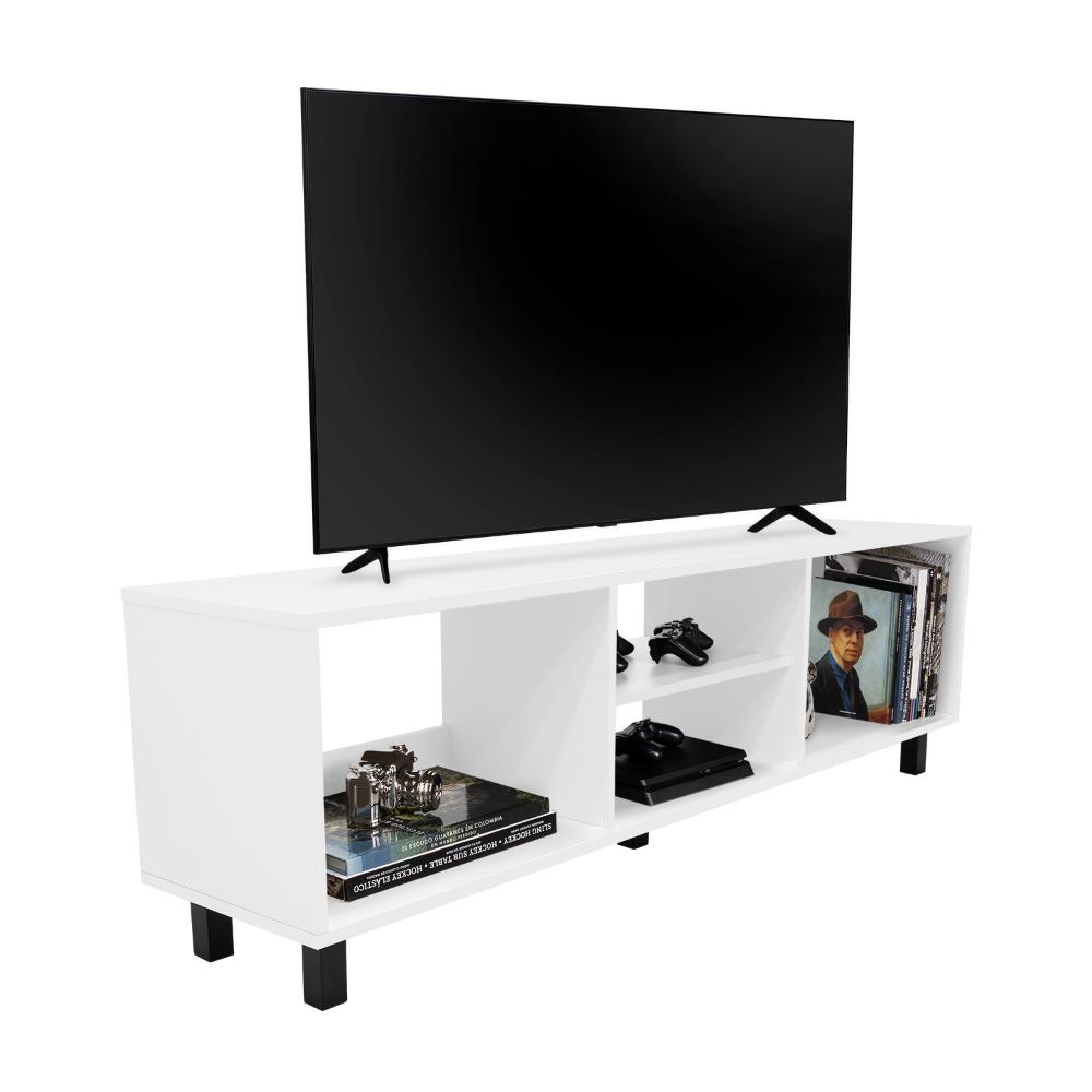 Mesa Para Tv Tunez, Blanco Duqueza, Para Televisor Hasta 70 Pulgadas