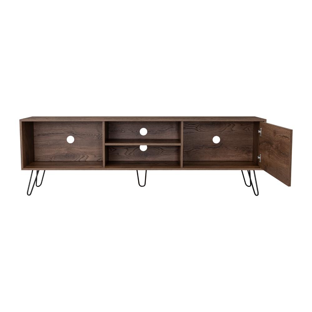 Mesa Para Tv Rony, Nogal, con Espacio Para Televisor de Hasta 75 Pulgadas