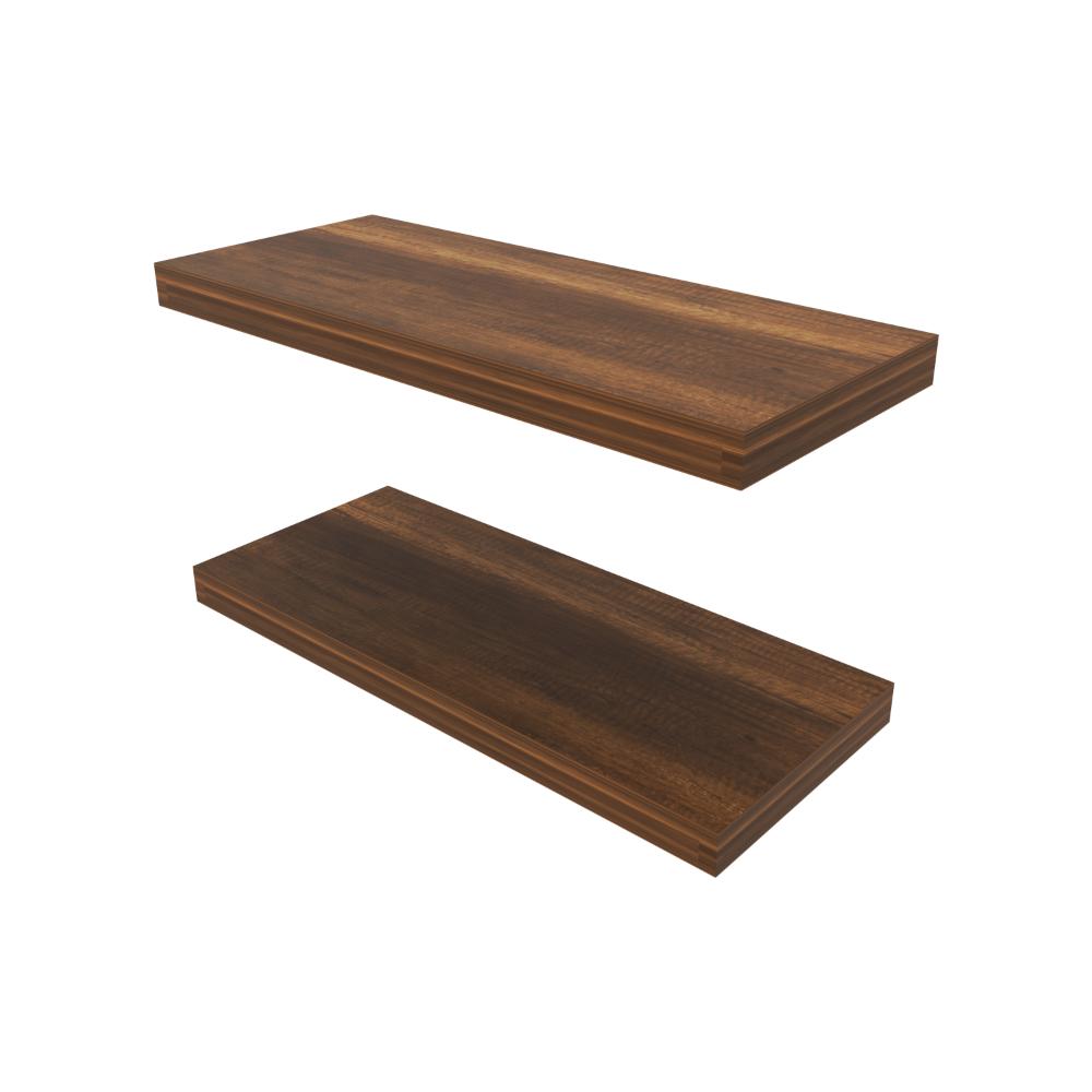 Repisa Flotante Maca X2, Cobre, con espacio para ubicar objetos ZF