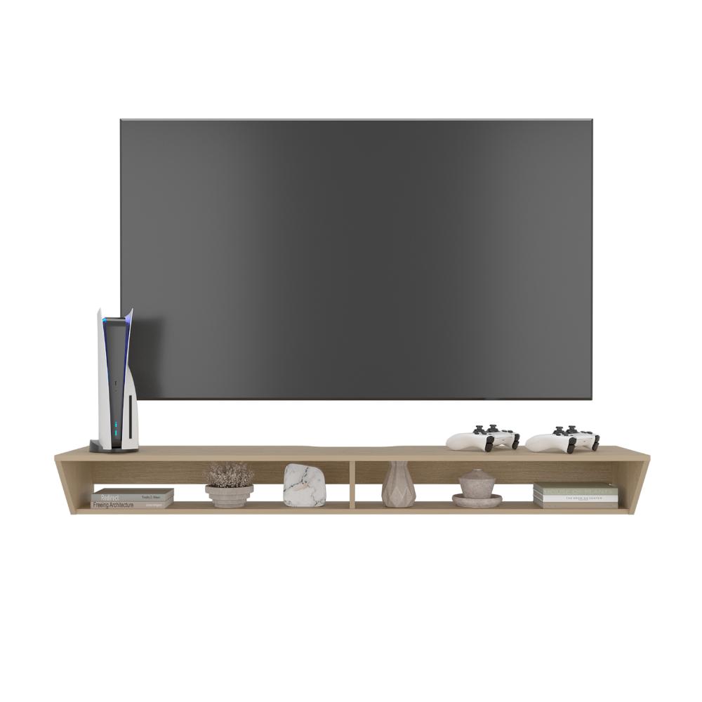 Mesa para TV Russel, Cartagena, Flotante con Espacio para Ubicar Objetos ZF