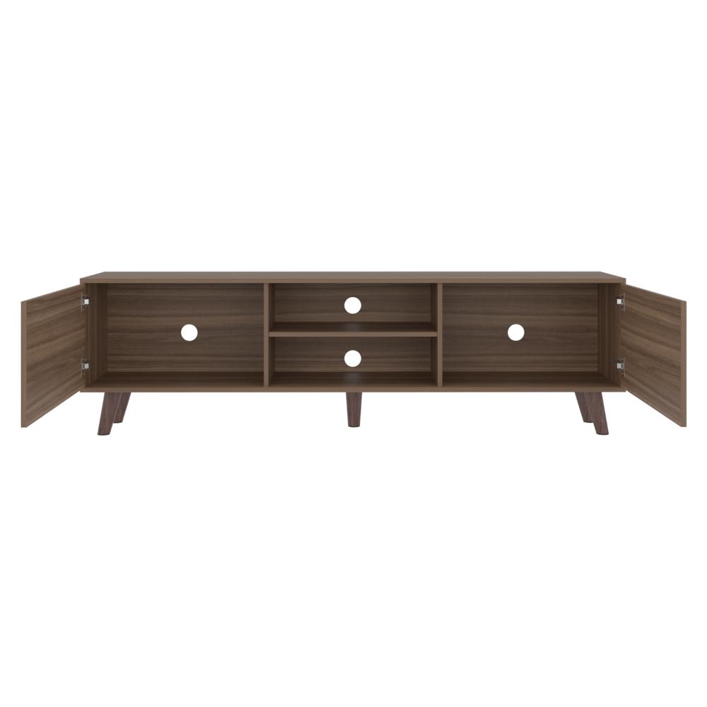 Mesa para TV Telmo, Avellana, con Espacio para TV hasta de 80 Pulgadas