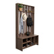 Mueble Auxiliar Zapatero Ascher, Avellana, Ideal Para Ubicar Bolsos Entre Otros