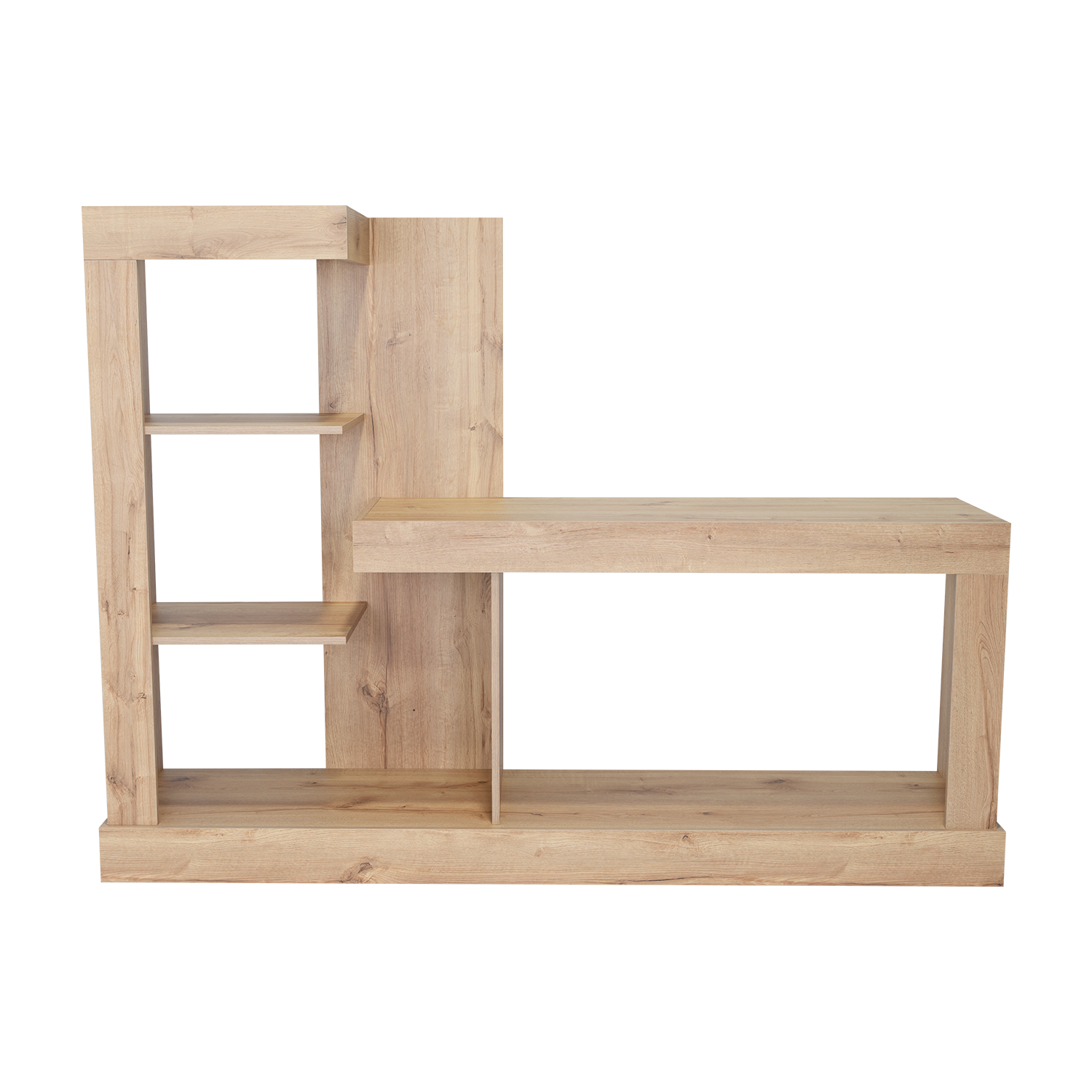 Mesa Para Tv Samir, Café Claro, con Espacio Para Televisor de Hasta 55 Pulgadas