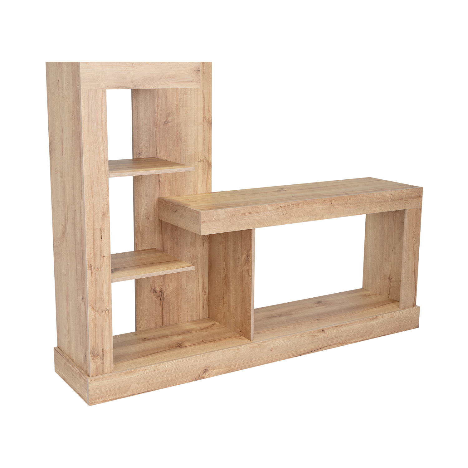 Mesa Para Tv Samir, Café Claro, con Espacio Para Televisor de Hasta 55 Pulgadas