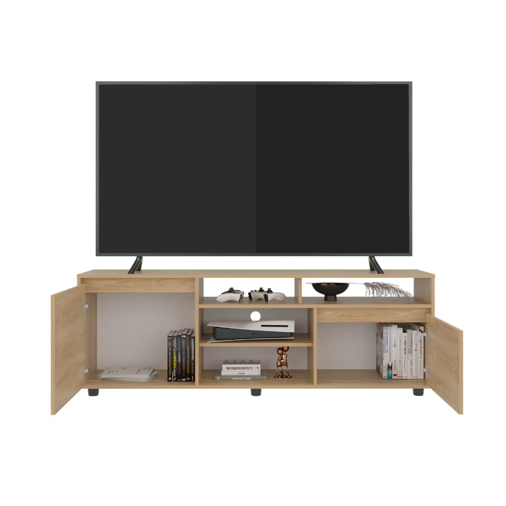 Mesa Para Tv Pino, Fresno Europeo, Para Televisor Hasta 65 Pulgadas