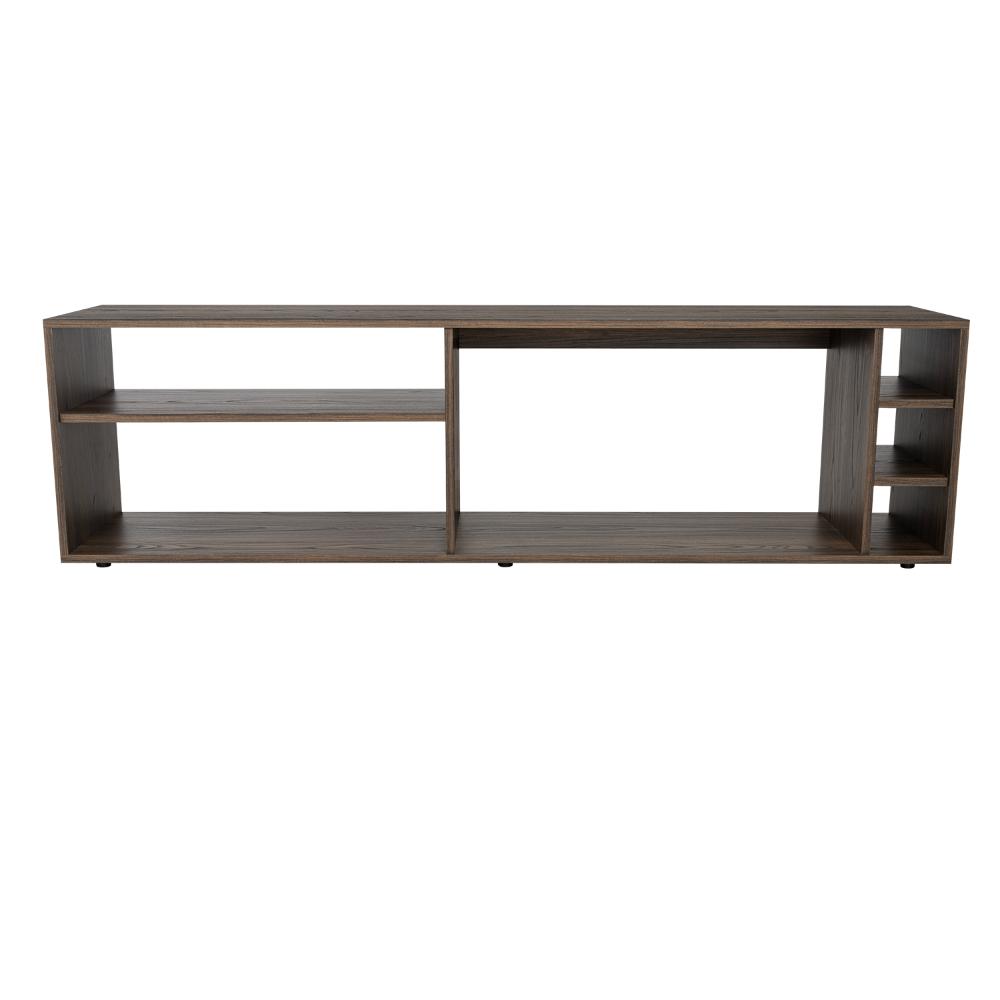 Mesa para TV Sunta, Nogal Europeo, Con amplios espacios para ubicar dispositivos de entretenimiento 70"