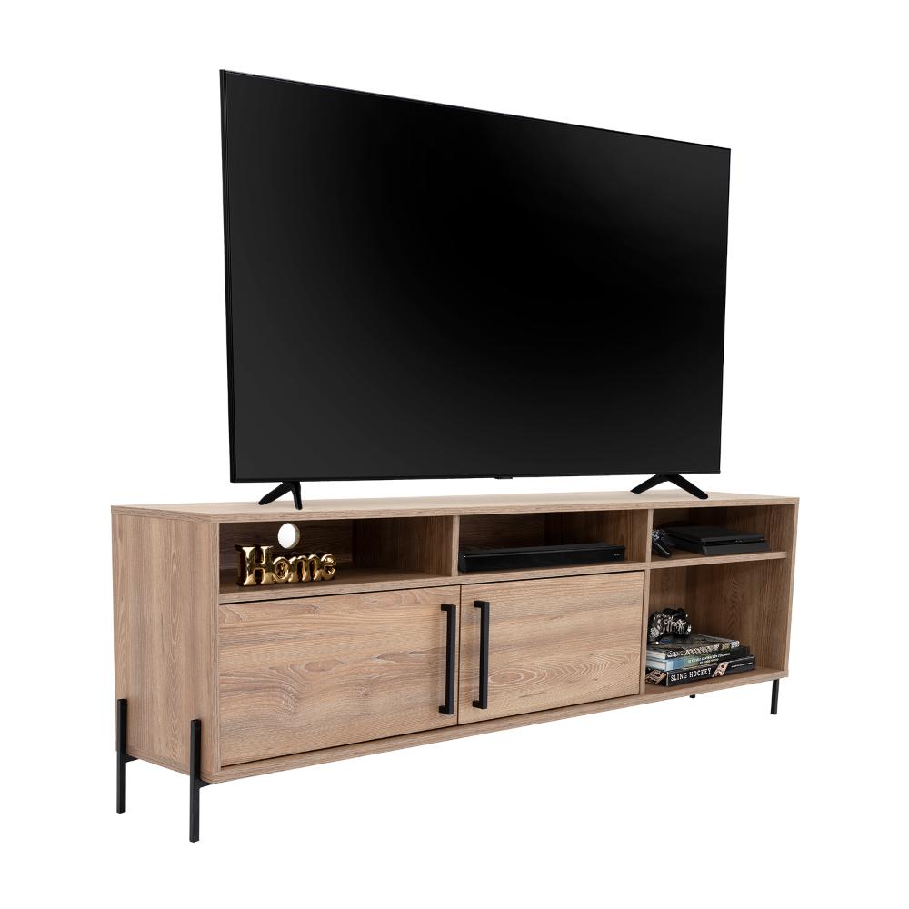 Mesa Para Tv Ame, Fresno Europeo, con Espacio Para Televisor de Hasta 65 Pulgadas