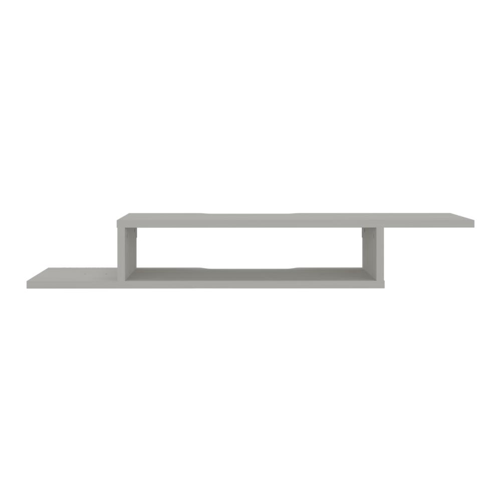 Mesa Para Tv Flotante Dilix, Nevado, con superficie para objetos decorativos