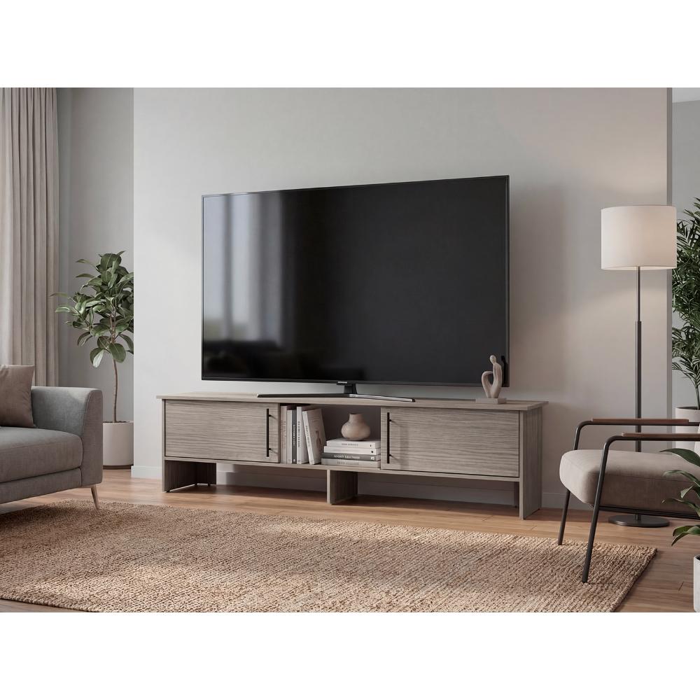 Mesa Para Tv Dago, Positano, Para Televisor de Hasta 65 Pulgadas con dos puertas ZF