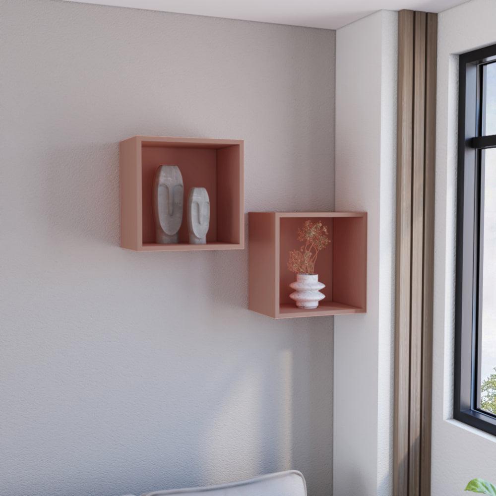 Set de 2 Repisas Veta, Arupo, con Espacio para Objetos Decorativos