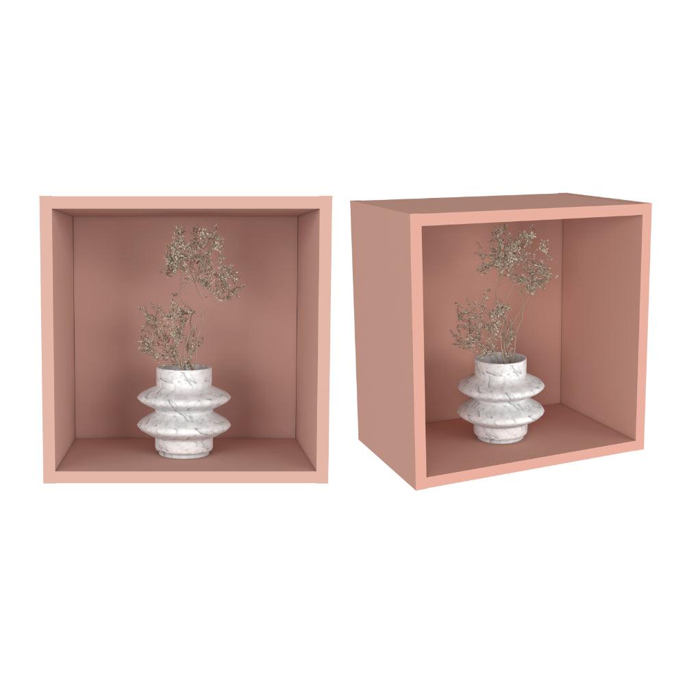 Set de 2 Repisas Veta, Arupo, con Espacio para Objetos Decorativos