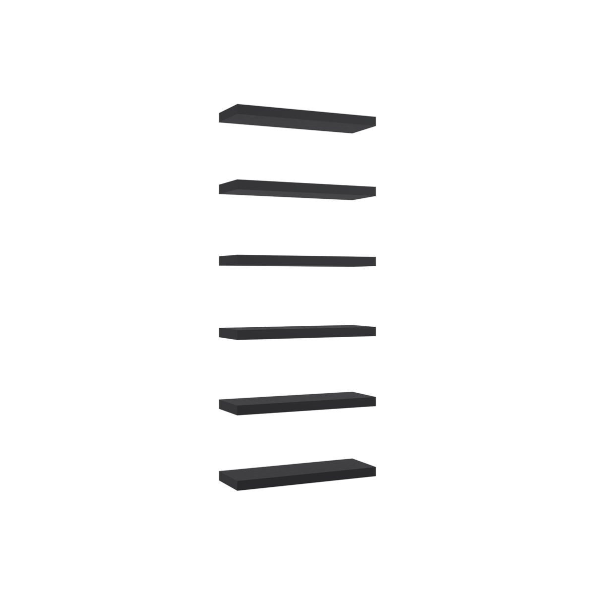 Repisa Flotante Nube X2, Wengue, con Espacio para Ubicar Objetos ZF