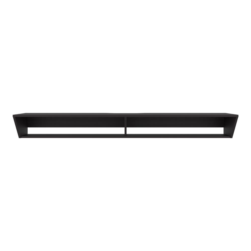 Mesa para TV Russel, Kronos Wengue, Flotante con Espacio para Ubicar Objetos ZF