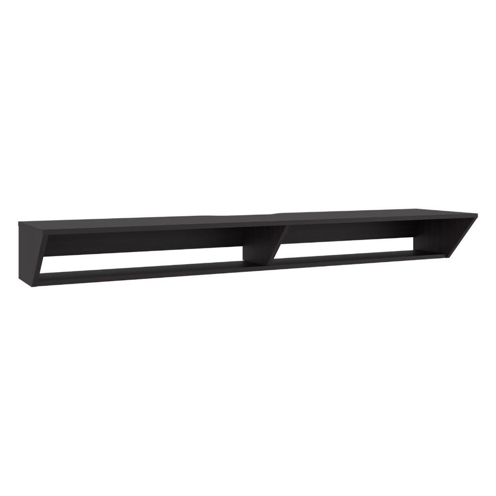 Mesa para TV Russel, Kronos Wengue, Flotante con Espacio para Ubicar Objetos ZF