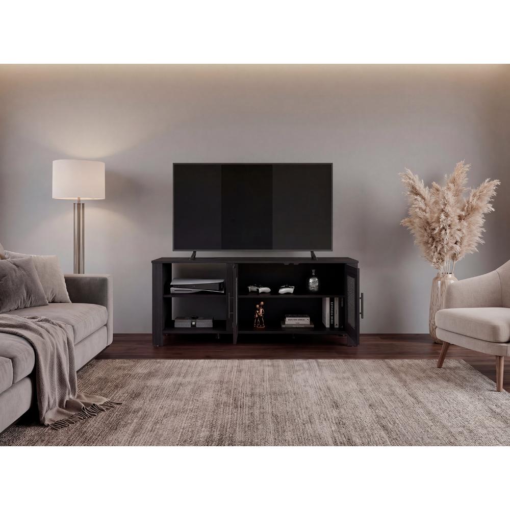 Mesa Para Tv Freedom, Wengue, Con Dos Puertas Abatible, Para Televisor Hasta 65" ZF