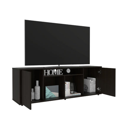 Mesa para TV Panac, Wengue, con puertas abatibles 65" ZF