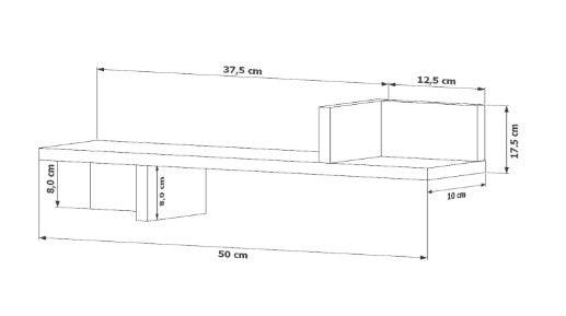 Repisa Sencilla Mónaco, Beige, x 1 Unidad - VIRTUAL MUEBLES