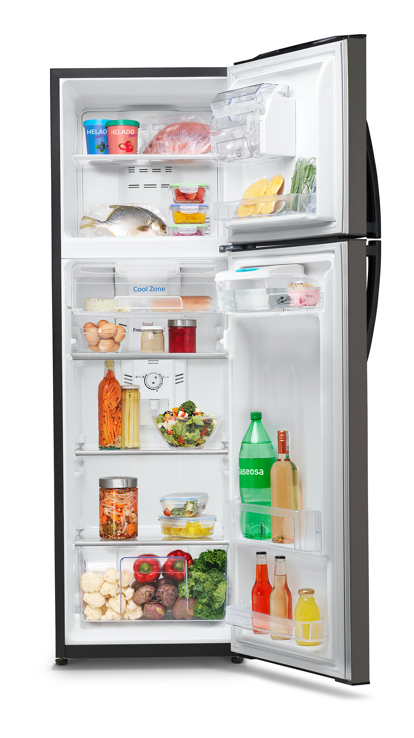 Nevera Mabe No Frost Congelador Superior 230 Litros, Gris