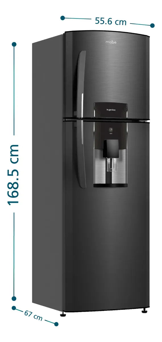 Nevera Mabe No Frost Congelador Superior 250 Litros, Negro