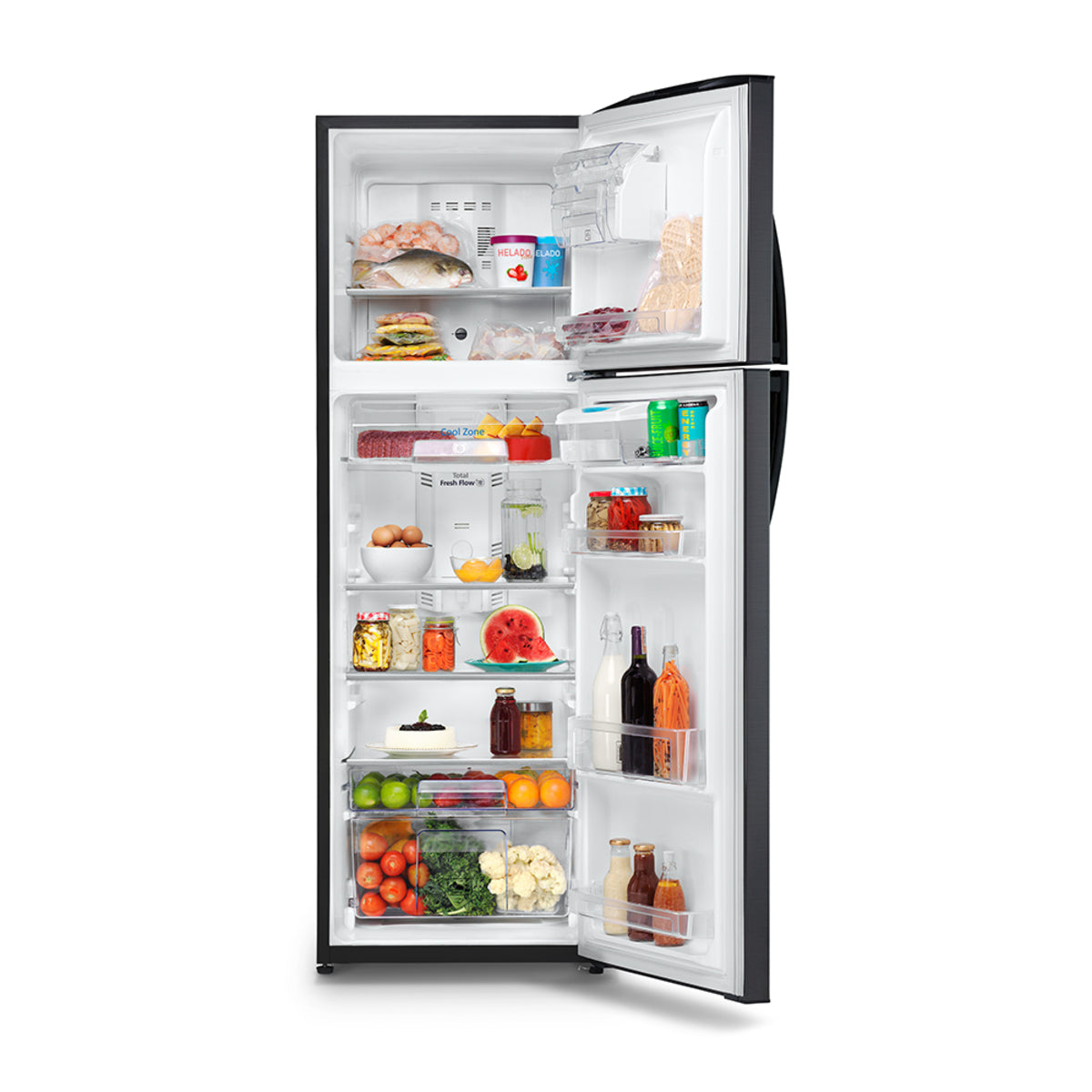 Nevera Mabe No Frost Congelador Superior 297 Litros, Negro