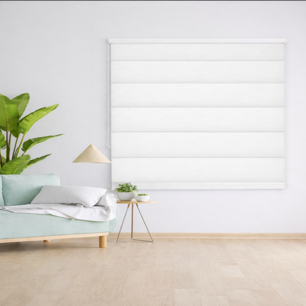 Persiana Romana Premium Blackout Clásico Blanco 180X180