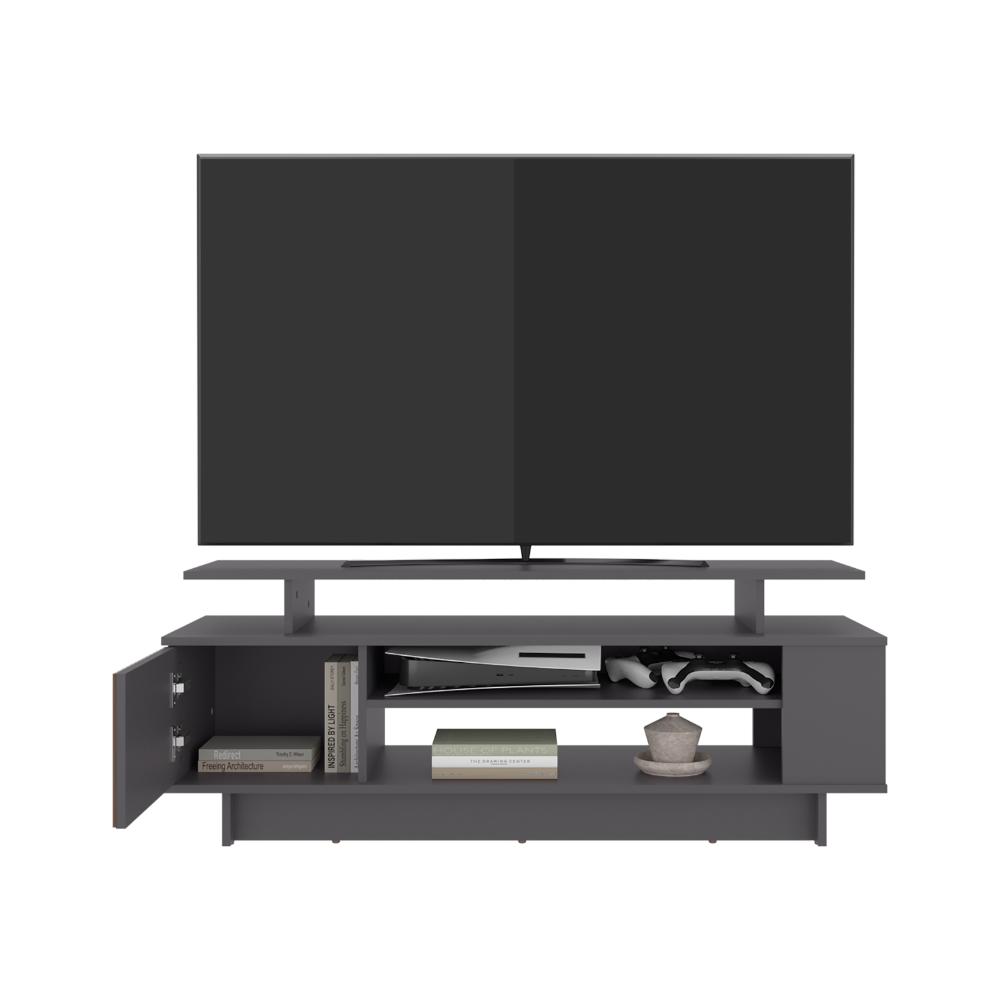 Mesa de Tv Bowie, Plomo y ocaso, Para Televisor Hasta 55 Pulgadas