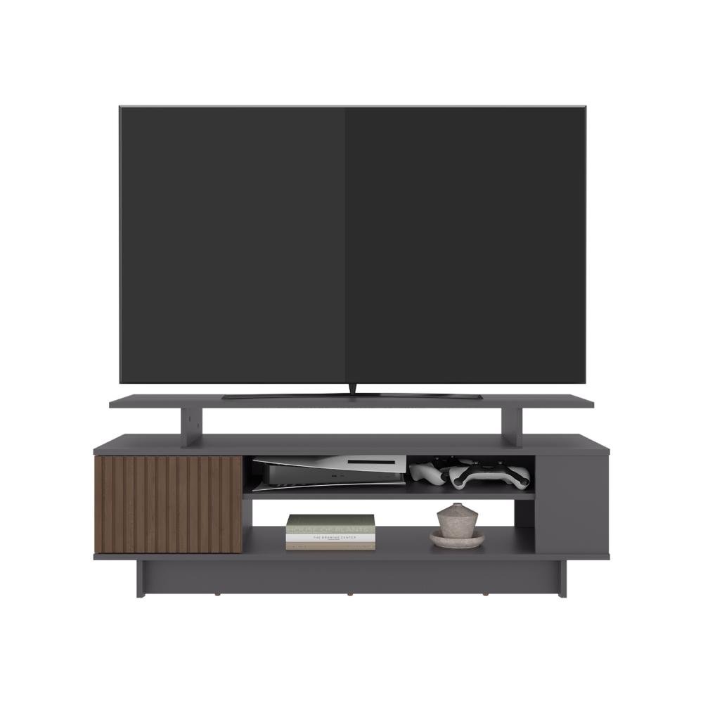 Mesa de Tv Bowie, Plomo y ocaso, Para Televisor Hasta 55 Pulgadas