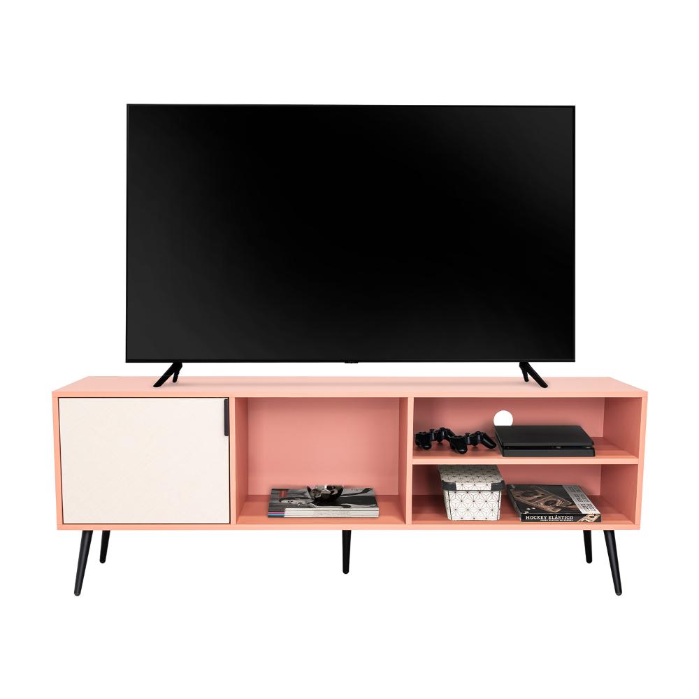 Mesa para TV Vulanno, Arupo y Toquilla, Con Una Puerta Abatible 70"