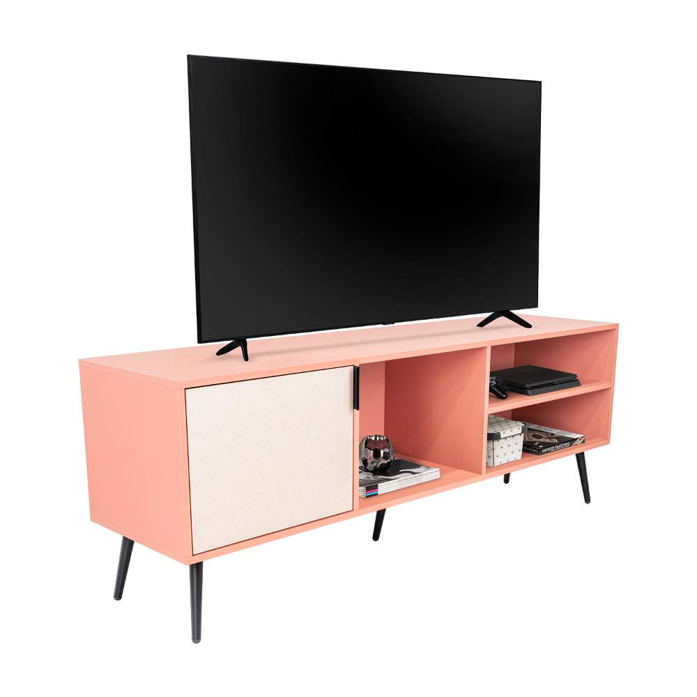 Mesa para TV Vulanno, Arupo y Toquilla, Con Una Puerta Abatible 70"