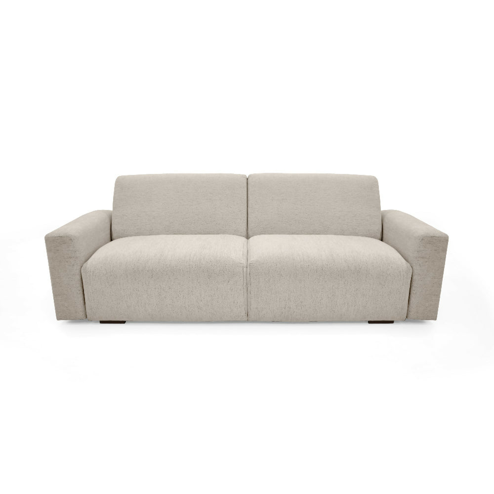 Sofa Cama Boston 225x91x80 cm Con Brazos Removibles Tela Beige