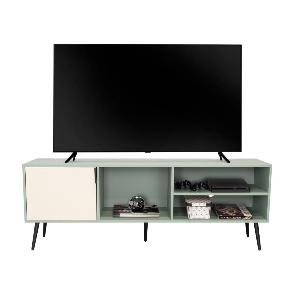 Mesa para TV Vulanno, Agave y Toquilla, Con Una Puerta Abatible 70"