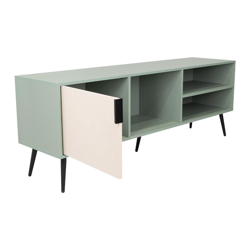 Mesa para TV Vulanno, Agave y Toquilla, Con Una Puerta Abatible 70"