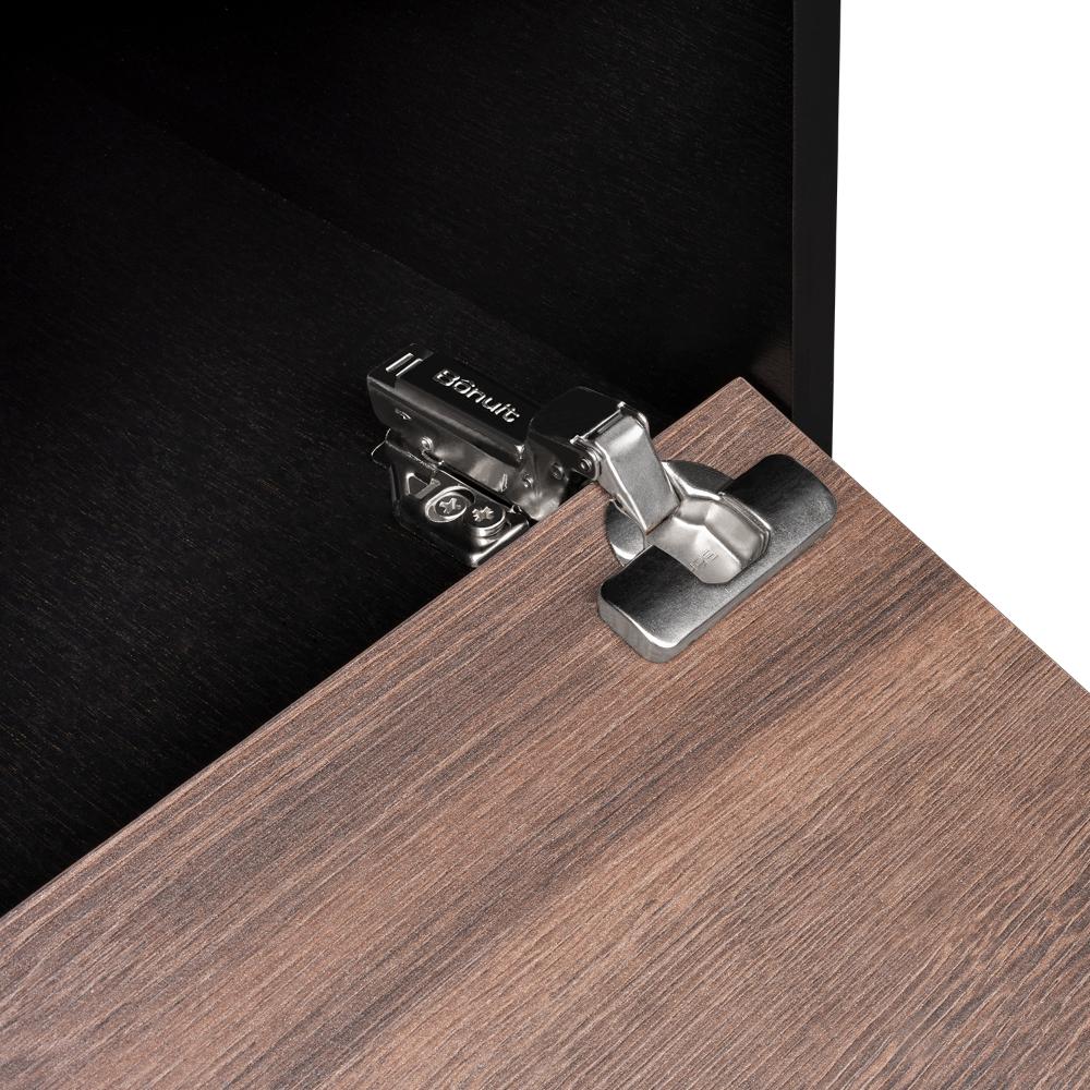 Mesa Para Tv Wema, Wengue y Chocolate, con Espacio Para Televisor y varios entrepaños