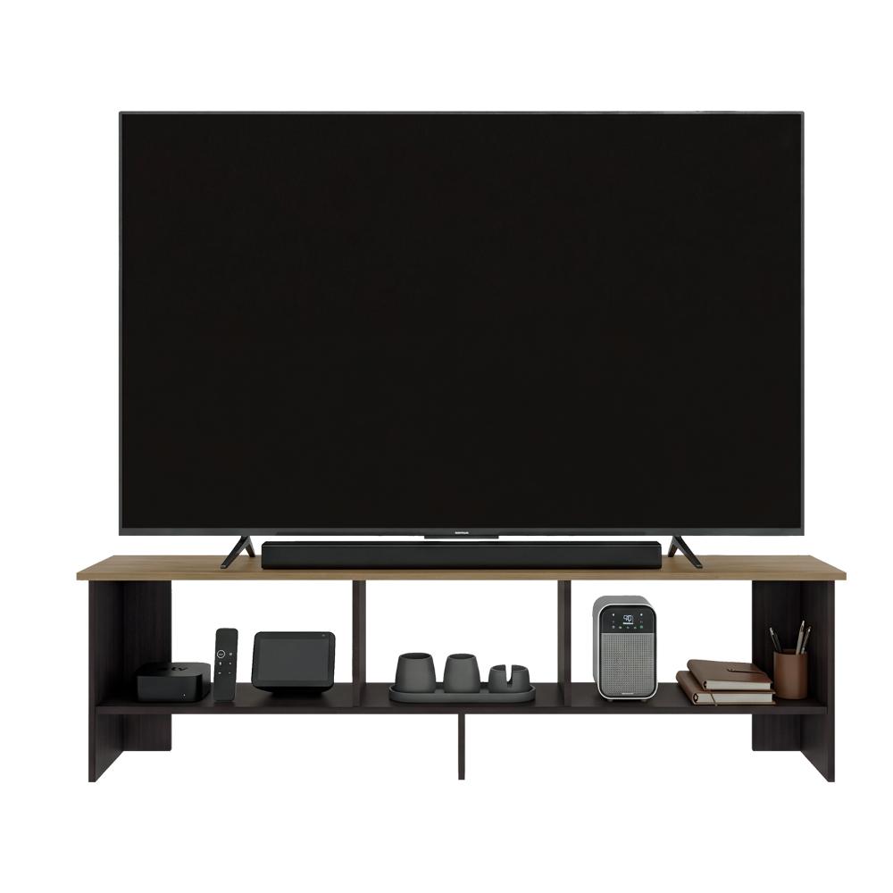 Mesa para TV Belga, Kronos Wengue y Kronos Fresno , con Puerta Abatible, para Televisor hasta 65" ZF
